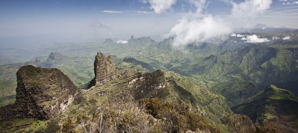 Simien Mountains, in the Gondar region of Ethiopia